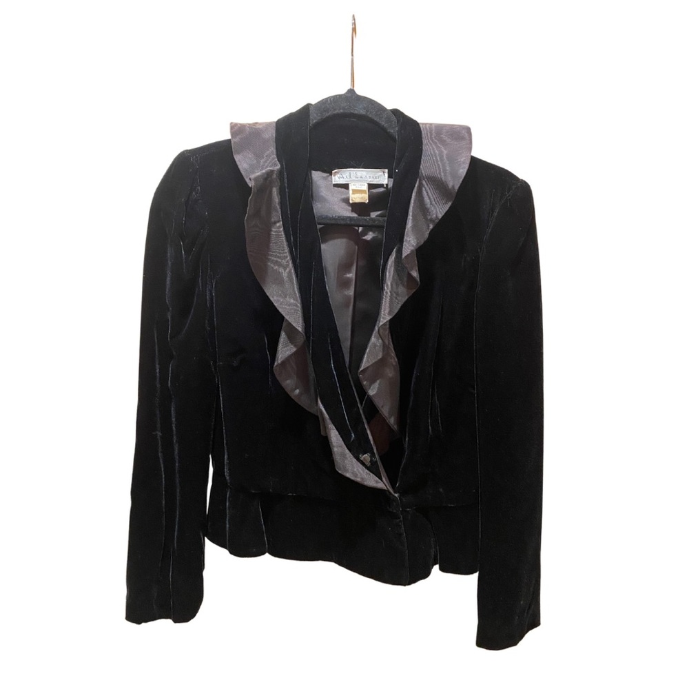 Vintage Black Velvet Blazer
